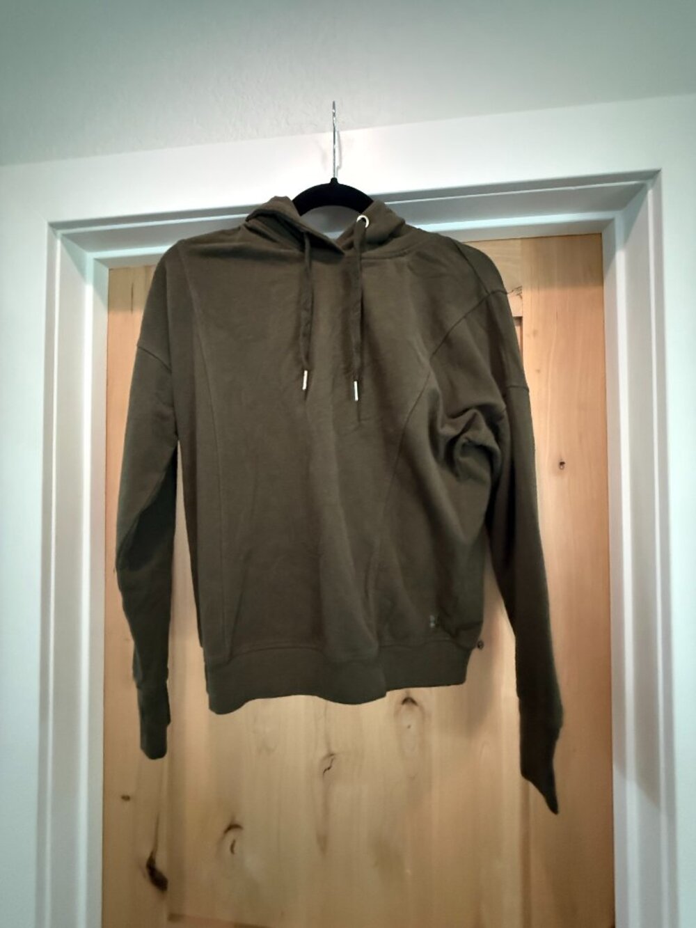 Sweaty Betty Olive Green Luxe Fleece Hoodie